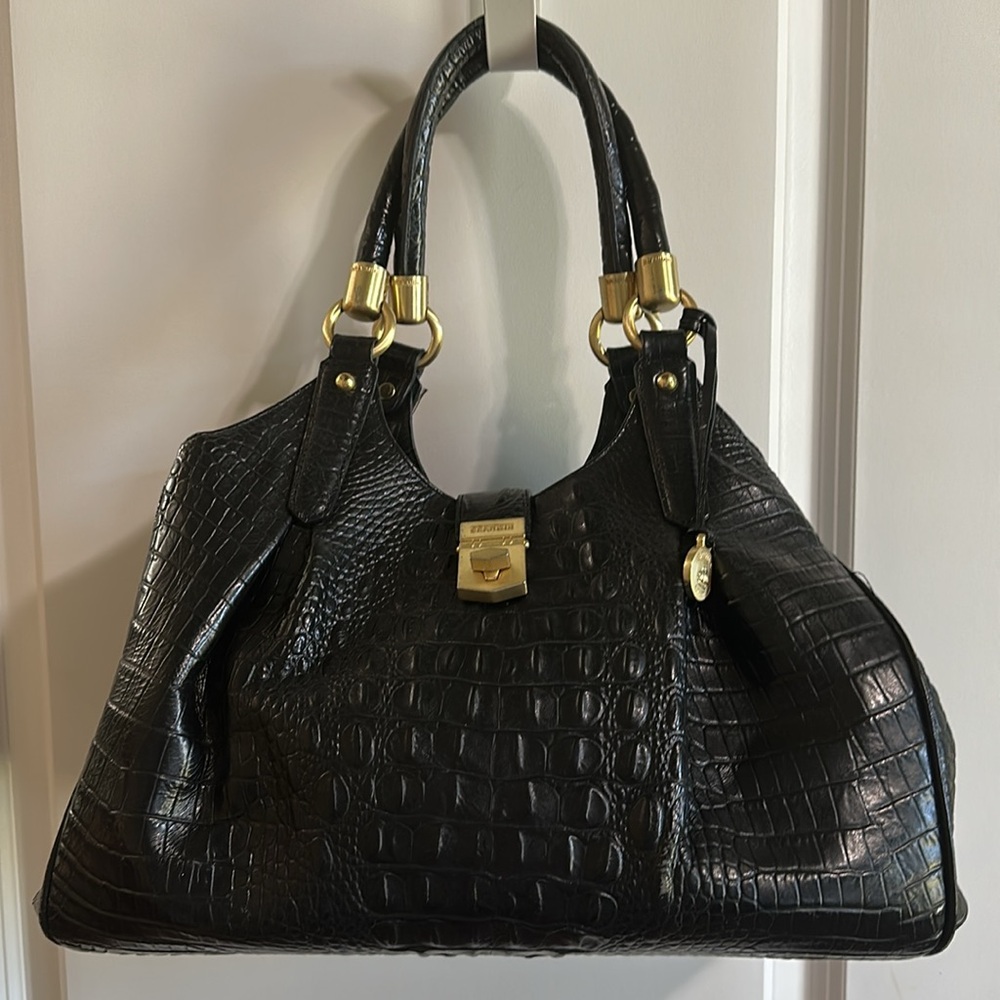 Brahmin -Elisa Black Hobo/Satchel - Picture 3 of 11